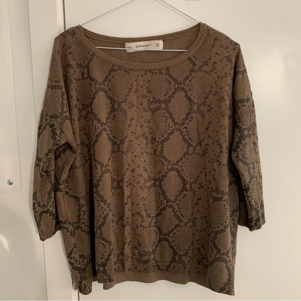 Zara Snake Pattern Knit